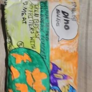 Dino nuggets paper squishy